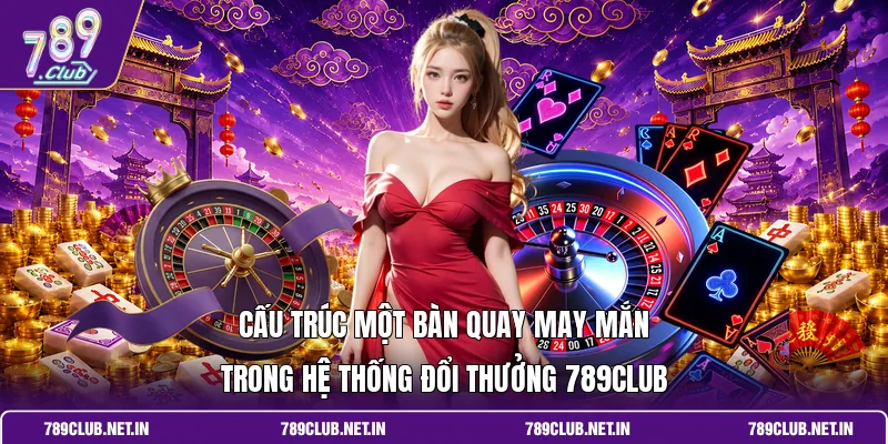 Cấu trúc một bàn quay may mắn trong hệ thống đổi thưởng 789CLUB