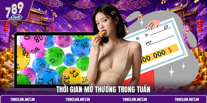 Thời gian mở thưởng trong tuần
